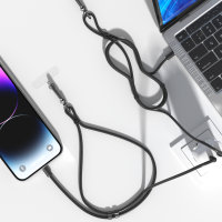 USB-C Necklace PhonoLace Charge black