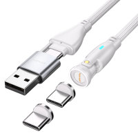 USB-C/A 540° Magnetic Cable GravityCord 100W 1,8m white