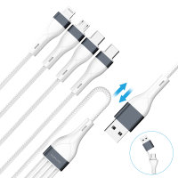 USB-C/A Multi-Charging cable 4in2 25cm, white