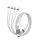 USB-C/A Multi-Charging cable 4in2 25cm, white