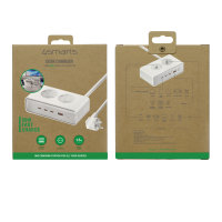 Desk Charger GaN 65W with AC sockets, white