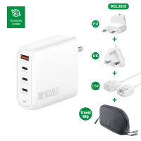 Ladeger&auml;t GaN Flex Pro 100W 3 USB-C+1 USB-A, wei&szlig;, Travel Edition