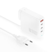 Ladegerät GaN Flex Pro 100W 3 USB-C+1 USB-A, weiß, Travel Edition