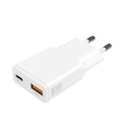 Wall Charger PDPlug Duos Slim 30W GaN 1C+1A white