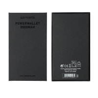 Power Bank PowerWallet 3000mAh, cognac