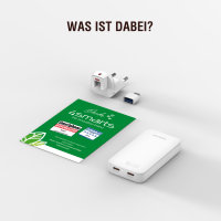 Netzladegerät FlatPlug Slim Dual 65W GaN 2C, weiß