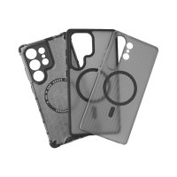 Qi2 Upgrade 3pcs Cover Set for Samsung Galaxy S25 Ultra, frosted grey