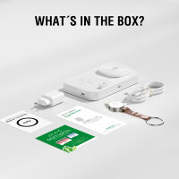 Qi2 Ladestation Trident mit Charger für Apple Watch, weiß