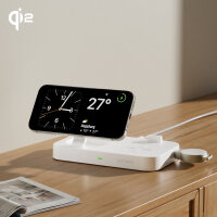 Qi2 Ladestation Trident mit Charger für Apple Watch, weiß
