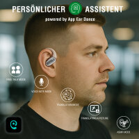 Open-Ear Bluetooth Headset SkyBuds AI Screen, beige