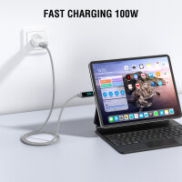 USB-C Cable DigitCord 100W 1,5m, grey