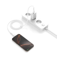 USB-C Kabel PrimeCord 60W 1,5m, weiß