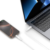 USB-C Kabel PrimeCord 60W 1,5m, weiß