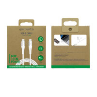 USB-C Kabel PrimeCord 60W 1,5m, weiß