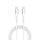 USB-C Kabel PrimeCord 60W 1,5m, weiß