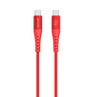 USB-C Kabel PrimeCord 60W 1,5m, rot