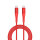USB-C Kabel PrimeCord 60W 1,5m, rot