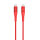 USB-C Kabel PrimeCord 60W 1,5m, rot