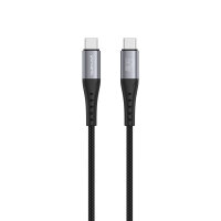 USB-C Kabel PrimeCord 60W 1,5m, schwarz gun