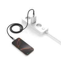 USB-C Kabel PrimeCord 60W 1,5m, schwarz gun
