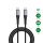 USB-C Kabel PrimeCord 60W 1,5m, schwarz gun