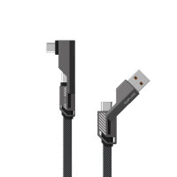 USB-C Cable ComboCord Flat Right Angle 240W, 1,5m, graphit