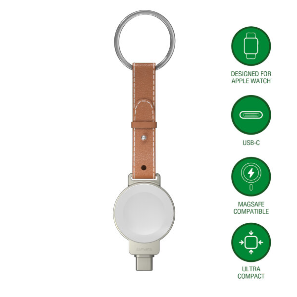 Wireless Charger für Apple Watch, silber