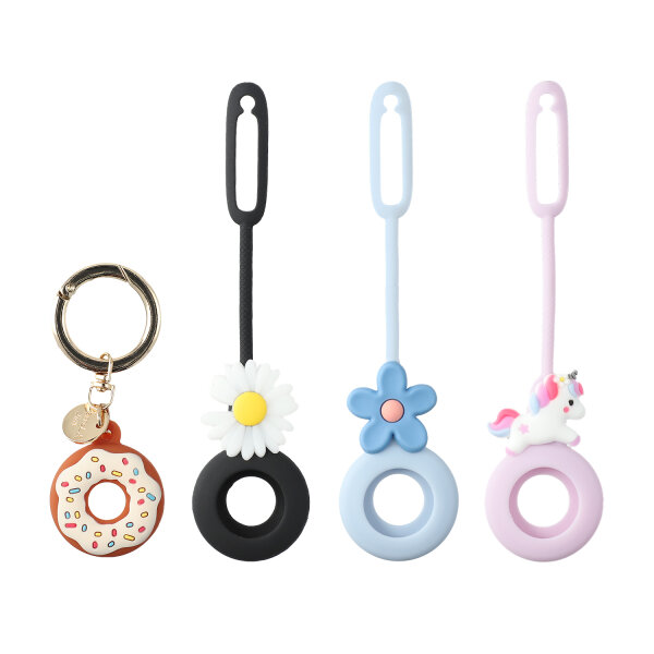 Silikon Case Set Omega für AirTags 4 Stück