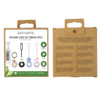 Silikon Case Set Omega für AirTags 4 Stück