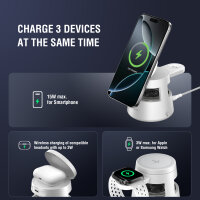 Qi2 Charging Station Aura Sound, weiß