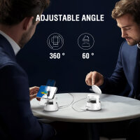 Qi2 Charging Station Aura Sound, weiß