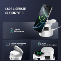 Qi2 Charging Station Aura Sound, weiß