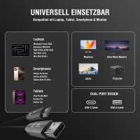 USB4 HDMI Kabel ComboCord 240W 1.5m, schwarz