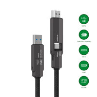 USB4 HDMI Kabel ComboCord 240W 1.5m, schwarz