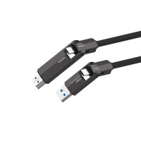 USB4 HDMI Kabel ComboCord 240W 1.5m, schwarz