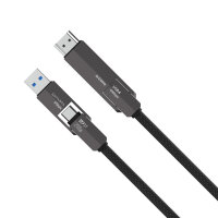 USB4 HDMI Kabel ComboCord 240W 1.5m, schwarz