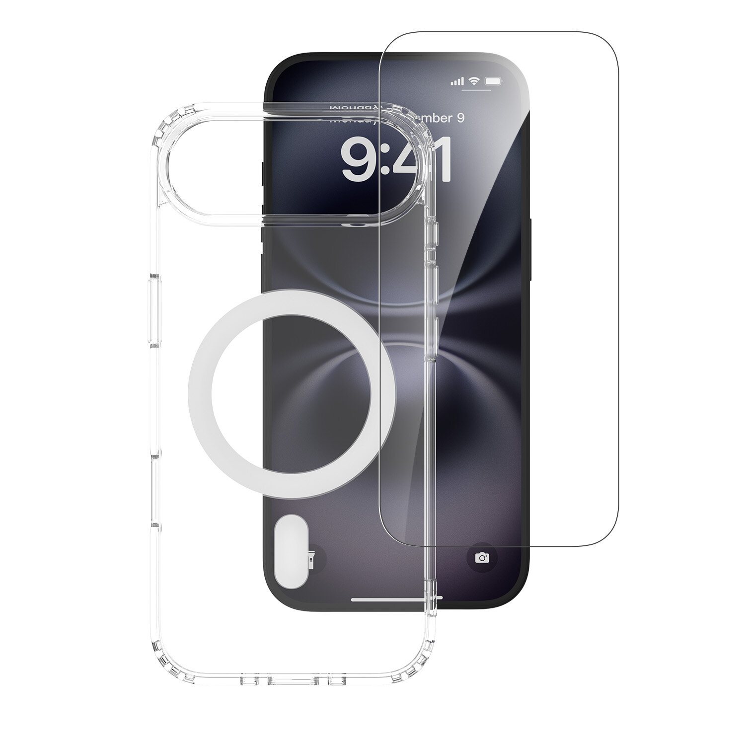 Durch die transparente Hülle des 4smarts 360° Premium Protection Set für das MagSafe iPhone Air wird das ursprüngliche Design deines Geräts noch deutlicher betont.