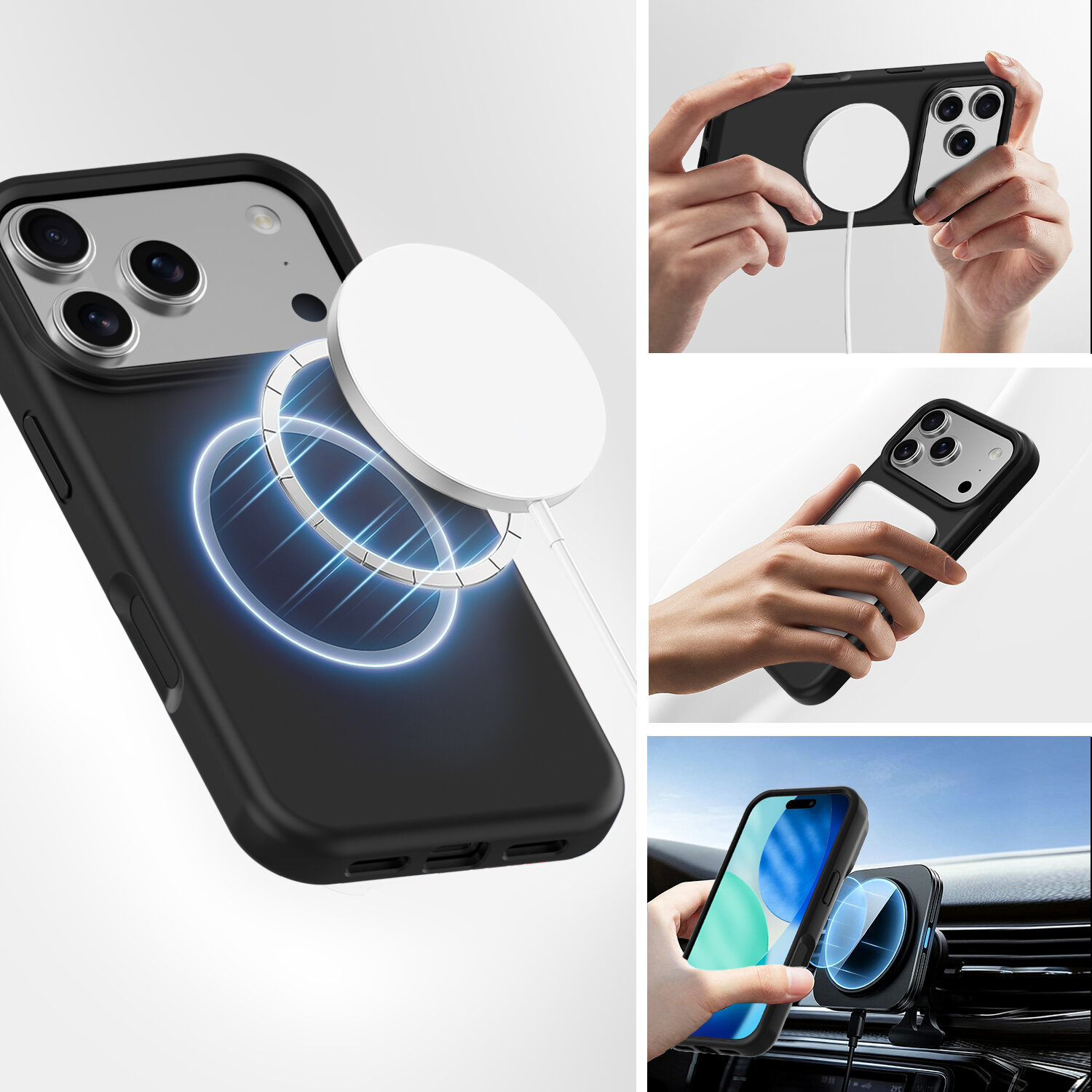 Our MagSafe compatible phone case for iPhone 18 Pro Max / 17 Pro Max allows for effortless attachment and faster wireless charging.