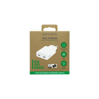 Wall Charger PDPlug Slim Dual 65W GaN 2C, white