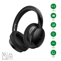 Over-Ear Bluetooth Kopfh&ouml;rer SkyBuds Wave, schwarz