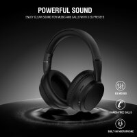 Over-Ear Bluetooth Kopfhörer SkyBuds Wave, schwarz