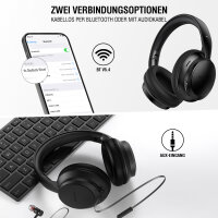 Over-Ear Bluetooth Kopfhörer SkyBuds Wave, schwarz