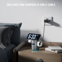 Qi2 Ladestation ChargeBot Sound, spacegrau