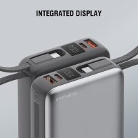 Powerbank Pocket Dual Cord 20000mAh 22.5W, spacegrau