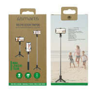 Handy Stativ mit Wireless-Fernauslöser, schwarz