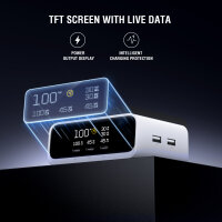 Desk Charger GaN Screen 100W 3C+2A, weiß
