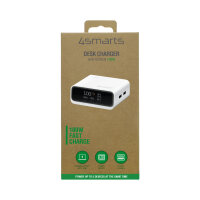 Desk Charger GaN Screen 100W 3C+2A, weiß
