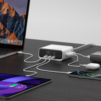 Desk Charger GaN Screen 100W 3C+2A, weiß