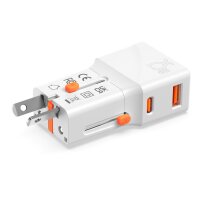 Weltreiseadapter Nomad Pocket 25W, weiß