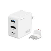 3in1 HDMI Hub-Ladegerät GaN Flex 65W, weiß
